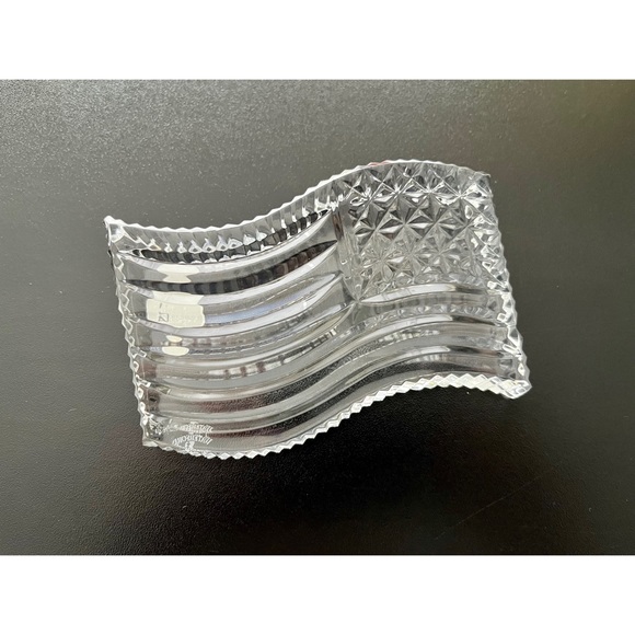 🇺🇸 NIB Waterford Crystal American Flag Paperweight 🇺🇸 - Picture 2 of 6